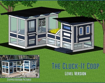 Cluck-It Coop Plans Level Version - DIY Chicken Coop with Style and Function