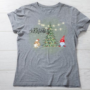 Merry Christmas Tree with Gnomes