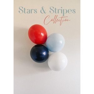 DIY Balloon Garland | Stars & Stripes Collection | 4th of July Balloons | Red White and Blue