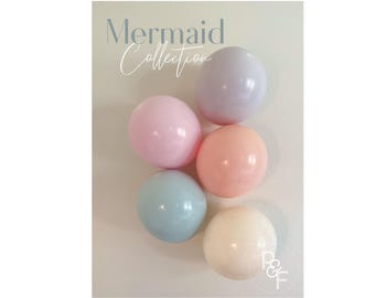 DIY Balloon Garland | Mermaid Collection | Bright Pastel Unicorn Mermaid Party Balloons
