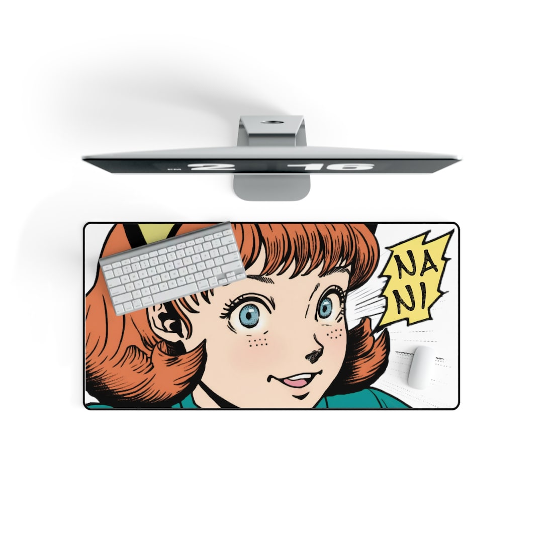 Nani Mouse Pad, Large Mouse Pad, Anime Girl Desk Mouse Pad, Waifu