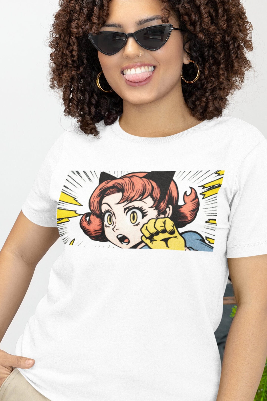 Cat Destroyer And Girl T-Shirt
