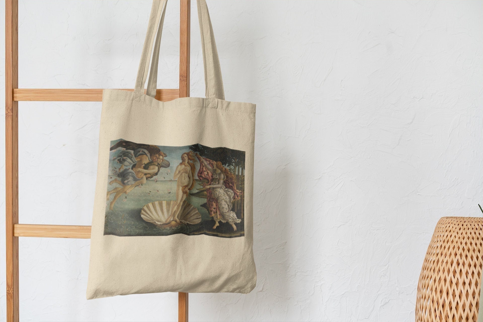 Renaissance Art Tote Bag, Botticelli Tote, the Birth of Venus 1485,  Aesthetic Book Bag, Florence Italy Art, Goddess Venus Shirt, Love Beauty 