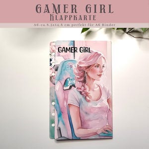 Gamer Girl Klappkarte - Wortsuche, Rubbeln, Lose ziehen & würfel | Lass Deinen Sparwunsch Wirklichkeit werden
