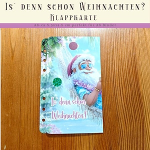 Is denn schon Weihnachten? Klappkarte - Würfeln, Rubbeln, Lose ziehen | Sparen mit der Umschlagmethode