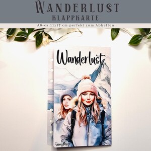 Wanderlust Klappkarte - Würfeln, Rubbeln, Abstreichen | Lass Deinen Sparwunsch Wirklichkeit werden | Sparen mit der Umschlagmethode