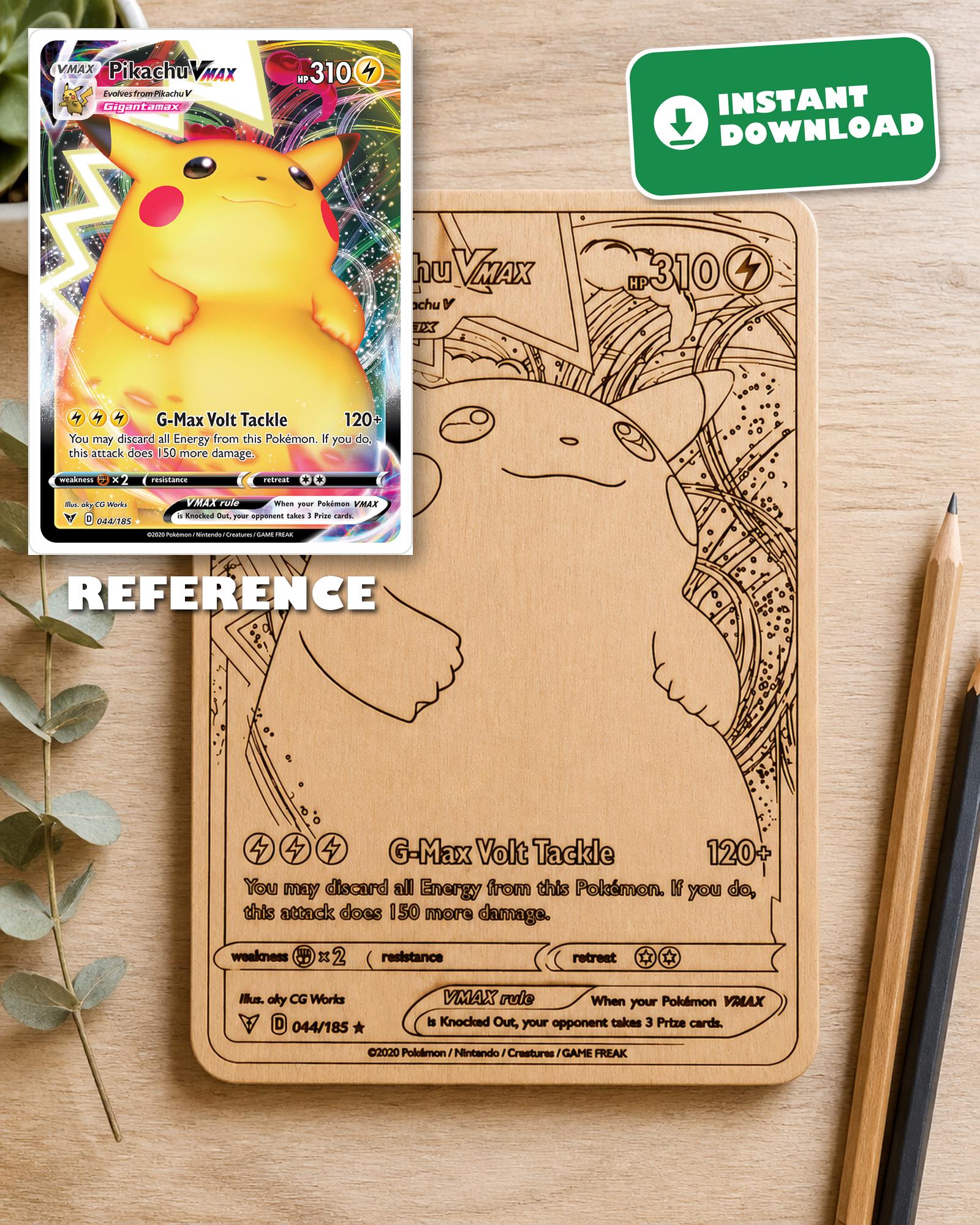 Pikachu Vmax Card - Etsy