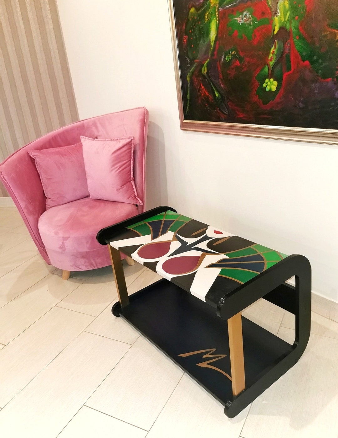 Coffee Table in Art Deco Style - Etsy