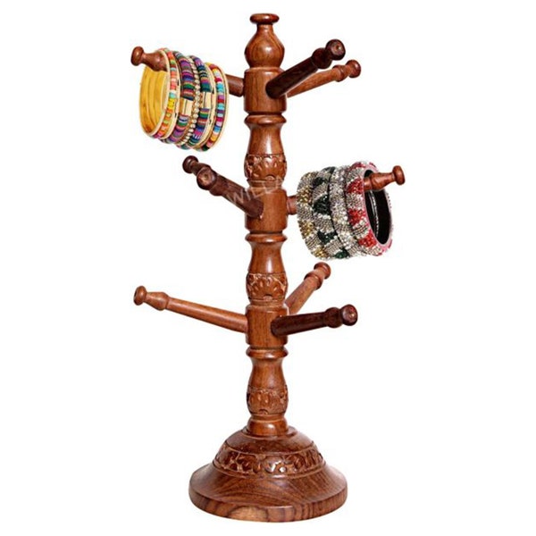 Wooden Bangle Holder Etsy