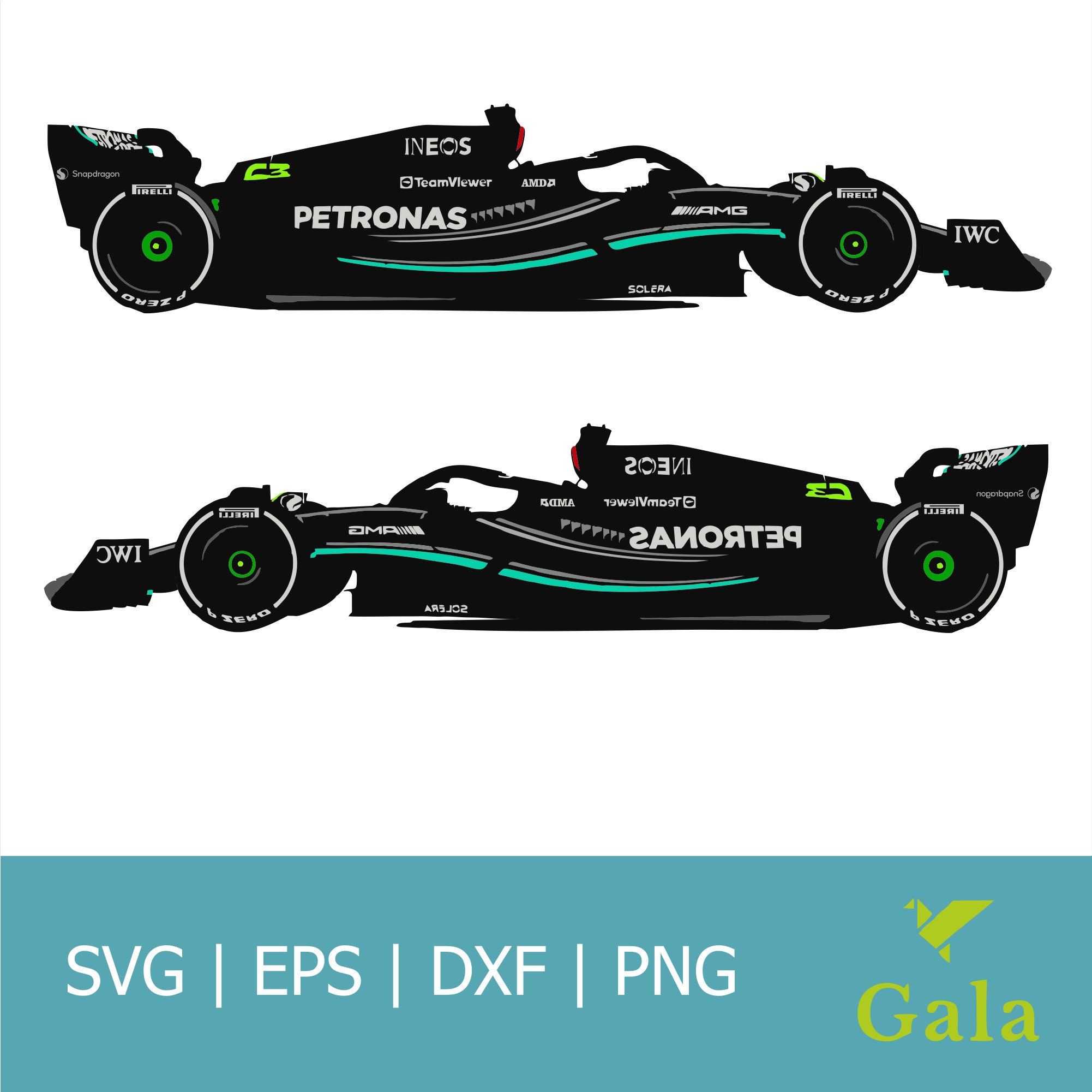 Vinilo Formula 1 Petronas - ⚡ La Patineta ⚡