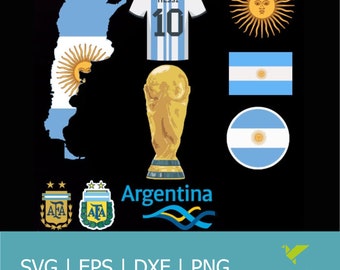 Argentina Football Team SVG /Png /Argentina Flag Svg / Argentina World Cup Svg /Argentina Soccer Team/ Argentina Svg/ Messi Svg