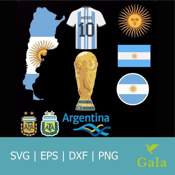 Argentina Football Team SVG /Png /Argentina Flag Svg / Argentina World Cup Svg /Argentina Soccer Team/ Argentina Svg/ Messi Svg