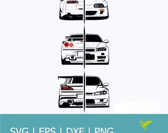 Supra / R34 Skyline /Silvia /Sticker /Digital Download /Svg /Png /Eps /Dxf /Car