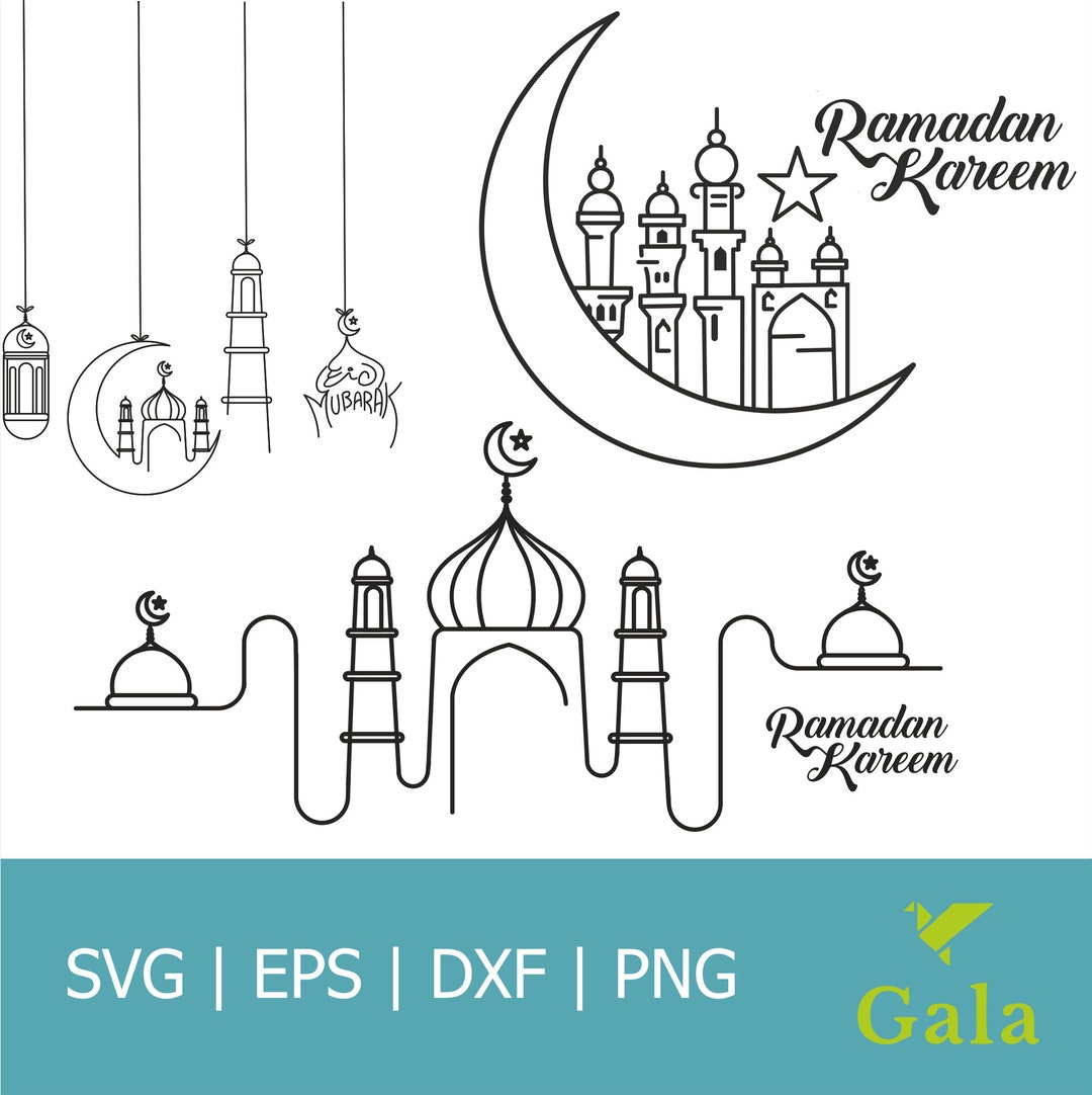 Ramadan Kareem SVG Pack, Ramadan Gift, Mubarak Svg, Happy Ramadan Svg