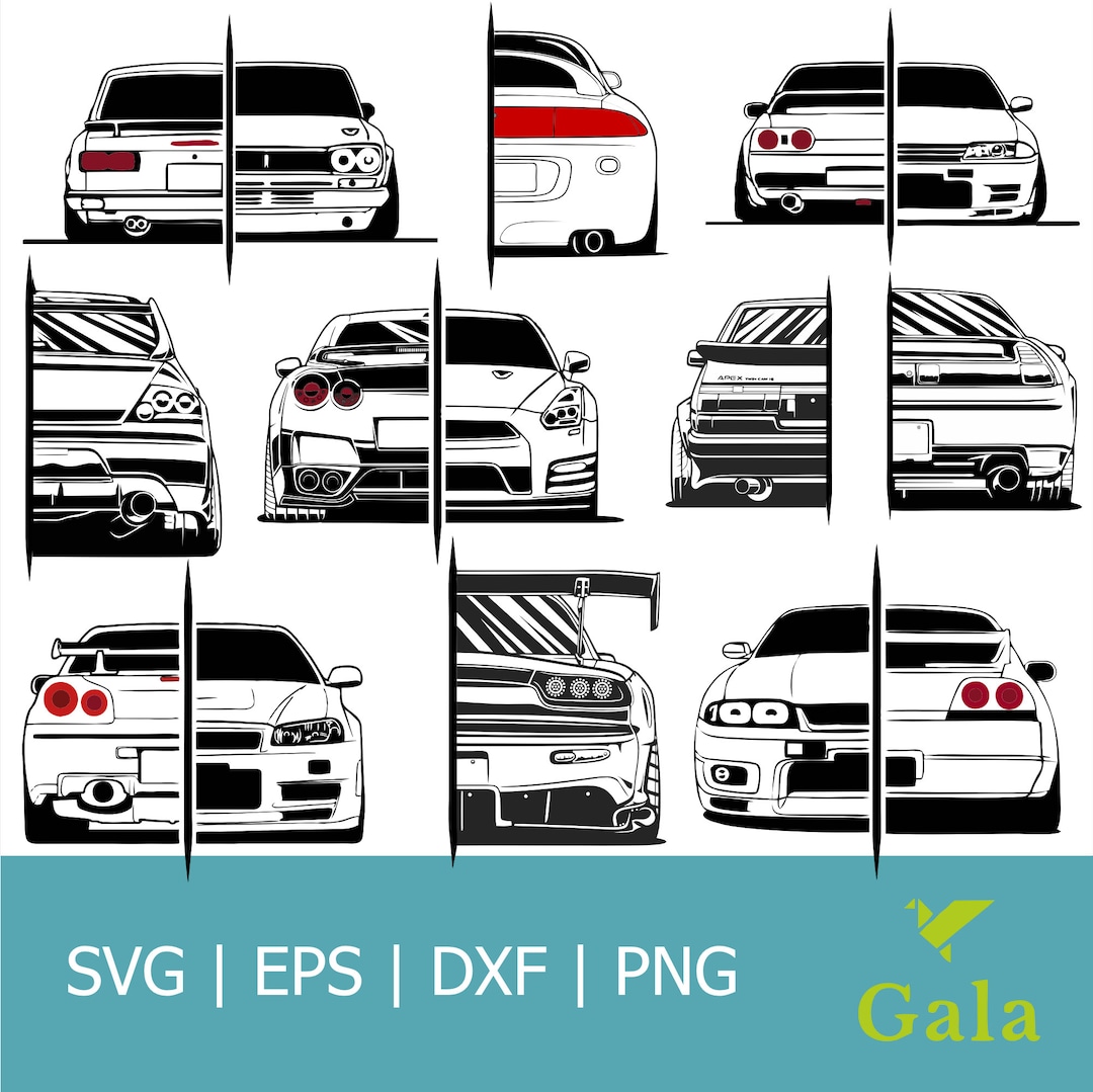 JDM BOOS Svg| Supra| Skyline| RX-7| Evo8| Nsx| R31| R32| R33| R34| R35 ...