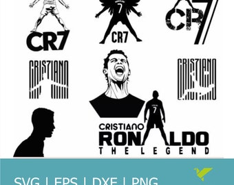 Cristiano Ronaldo Svg / Cr7 Png / Al Nassr Dxf/ CR7 / Cricut/ Dxf Files/ Ronaldo Silhouette/ Ronaldo Clipart/ Angel Cr7.