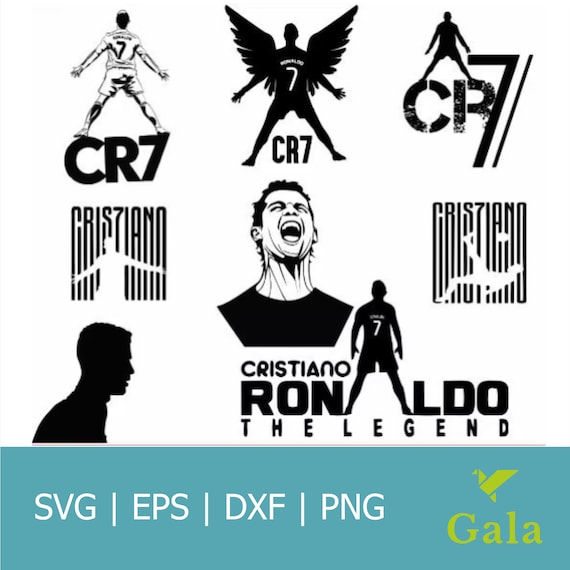 Cristiano Ronaldo Svg / Cr7 Png / Al Nassr Dxf/ CR7 / Cricut/ Dxf Files/ Ronaldo Silhouette/ Ronaldo Clipart/ Angel Cr7.