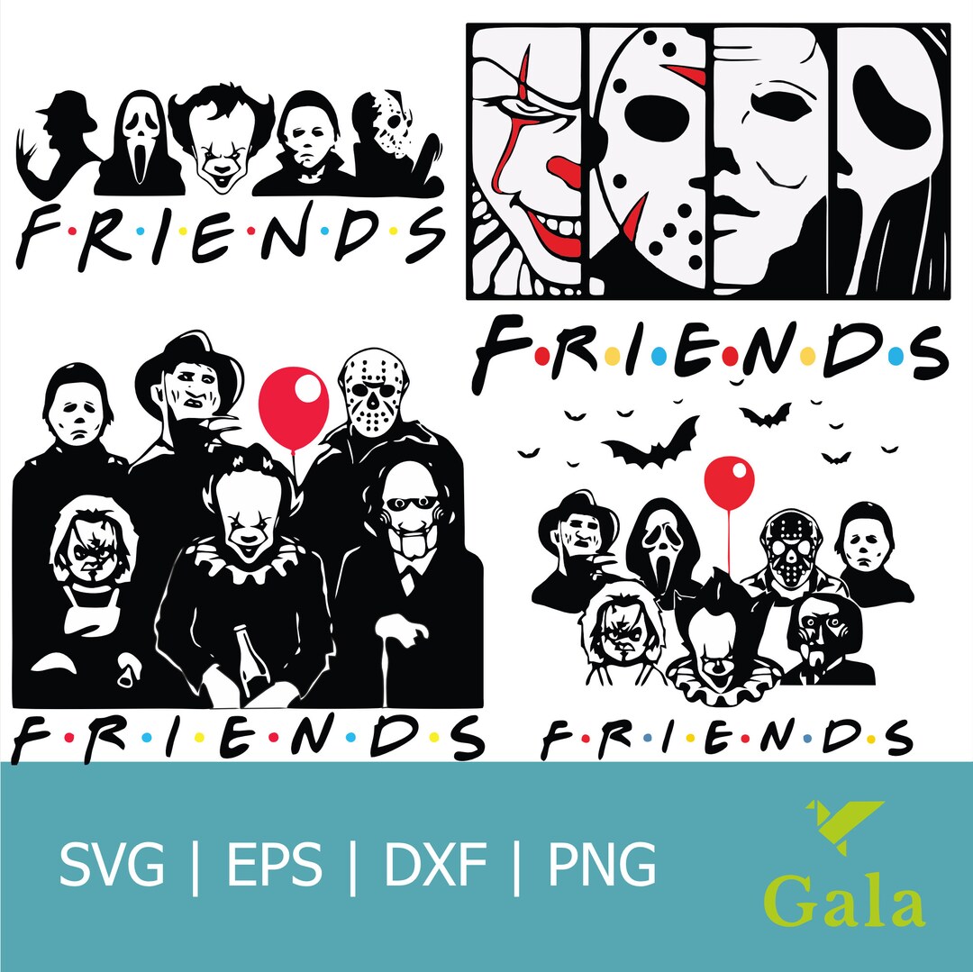 Friends Horror SVG Horror Movie Svg Halloween Horror SVG Horror Movie