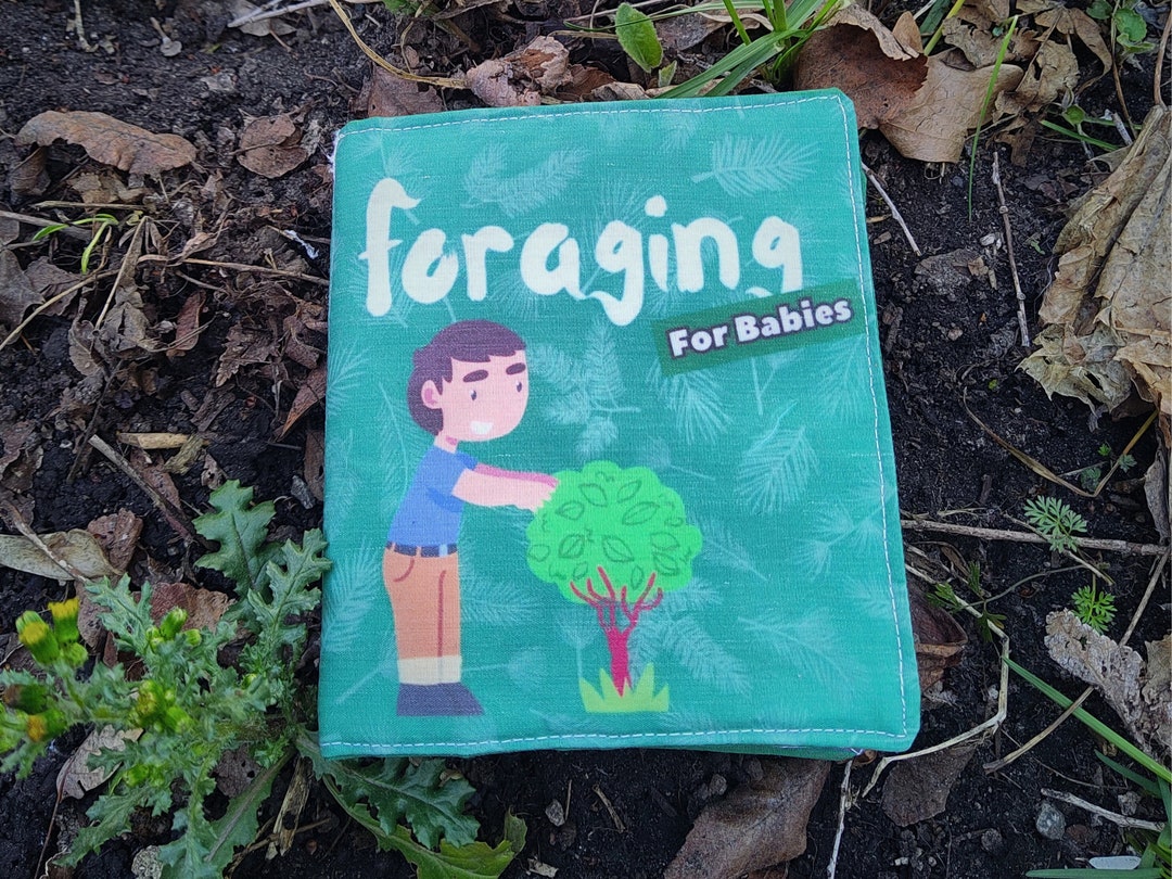 Foraging Baby Nature Book handmade Soft Baby Book Foraging baby Nature Gift baby Shower Gift for
