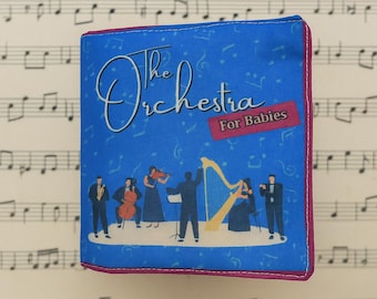 Handmade Musical Instrument Baby Book – Orchestra Soft Book - Shower Gift for Musicians