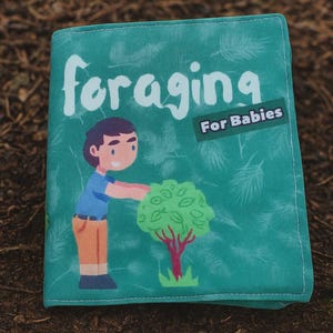 Handmade Foraging for Babies Soft Book – Nature Lover Gift for Baby Shower