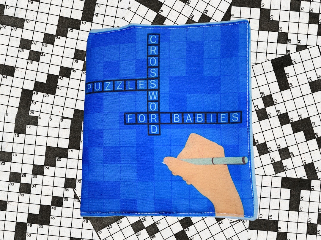 Crossword Puzzles for Babies Book Handmade Nerdy Baby Book About