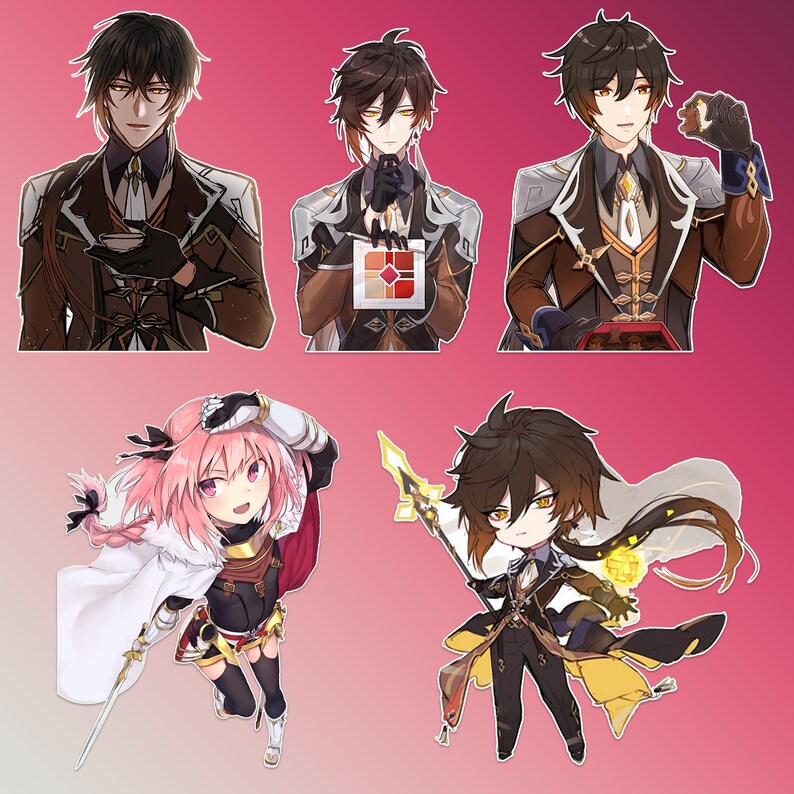 50 Pcs Genshin Sticker Pack Impact Decal Etsy