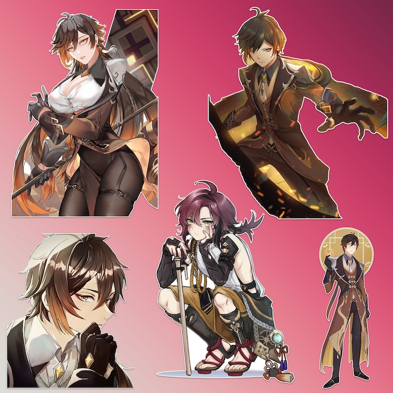 50 Pcs Genshin Sticker Pack Impact Decal Etsy