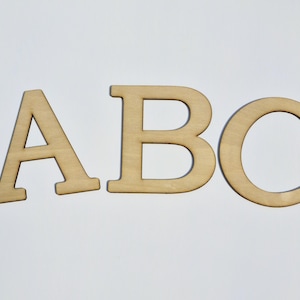 Unfinished Wooden Letters: DIY Craft Alphabet (3-10cm)
