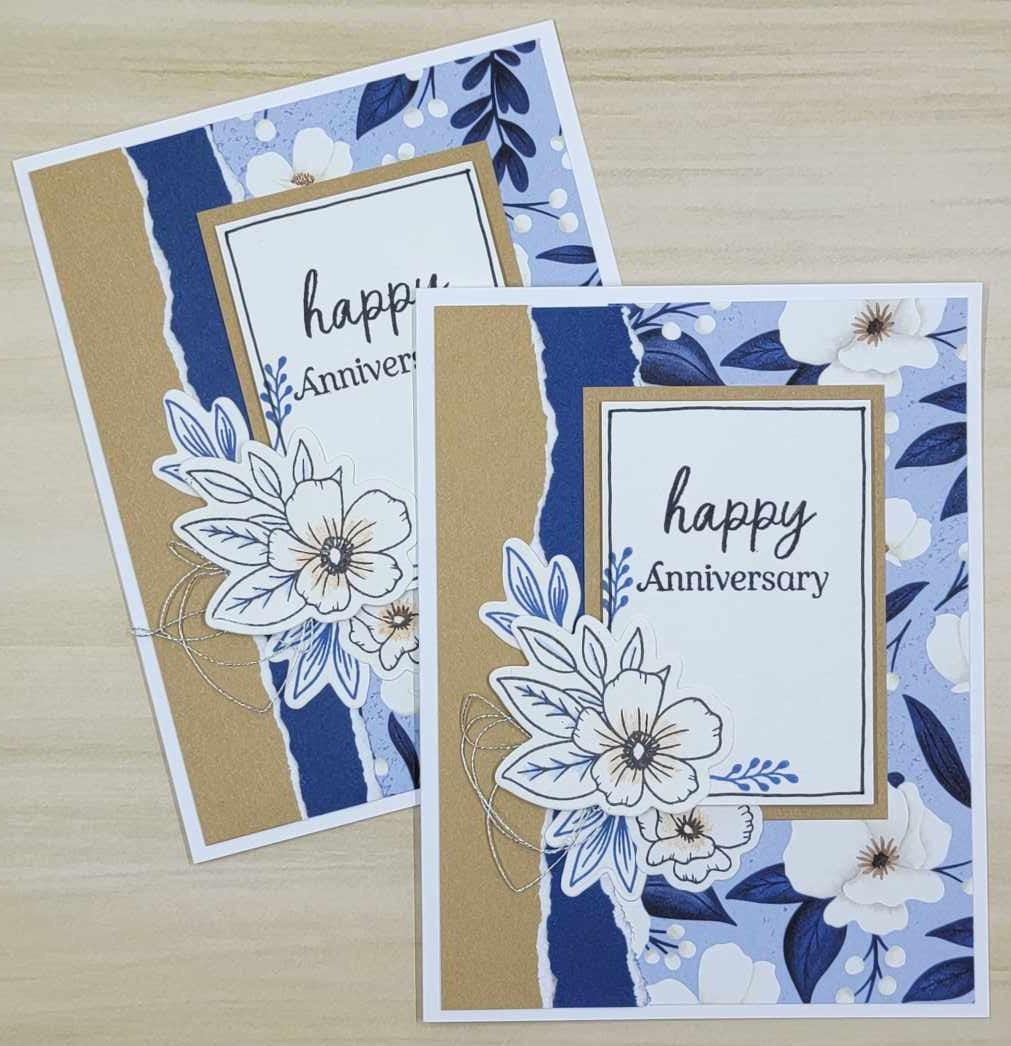 Set of 10 Handmade Assorted Anniversary Cards With Envelopes - Etsy