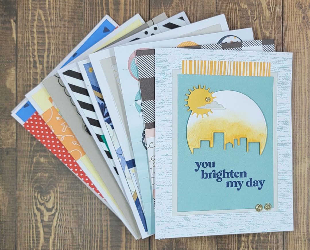 Set of 10 Homemade Assorted All Occasion Greeting Cards With Envelopes ...