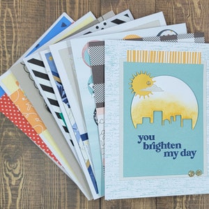 Set of 10 Homemade Assorted All Occasion Greeting Cards with Envelopes