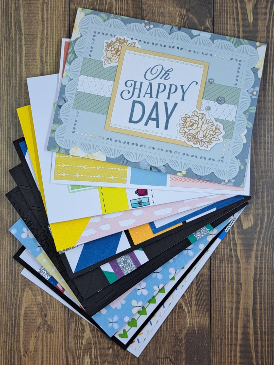 Set of 10 Handmade Assorted Birthday Greeting Cards With Envelopes - Etsy