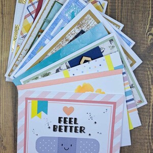 Set van 10 geassorteerde handgemaakte kaarten voor alle gelegenheden met enveloppen