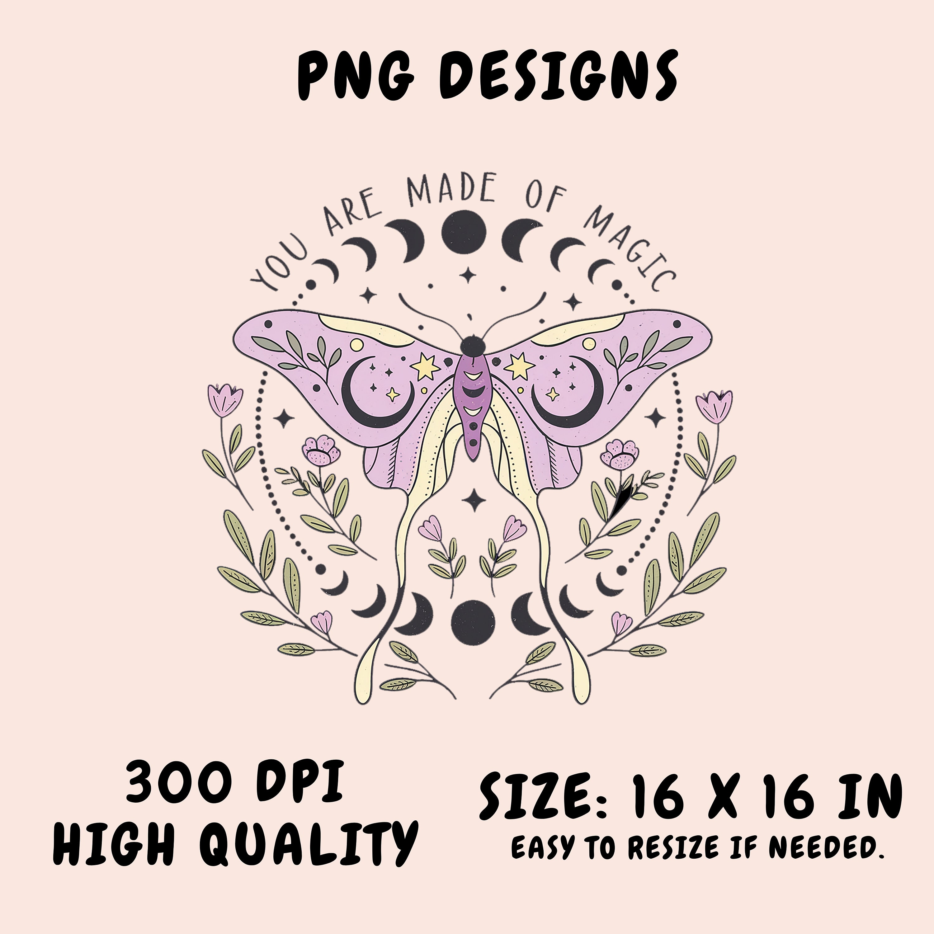 Celestial Cottagecore Moth Png Witchy Aesthetic Trendy Png Celestial ...