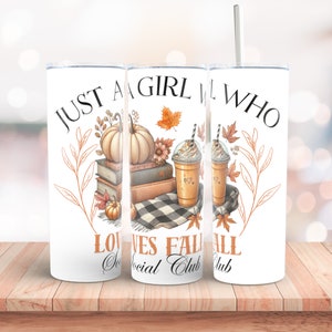 Trendy Fall Tumbler Wrap 20oz Skinny Sublimation Tumbler Design Pumpkin Sublimation Design Png Pumpkin Tumbler Wrap Autumn Tumbler Png