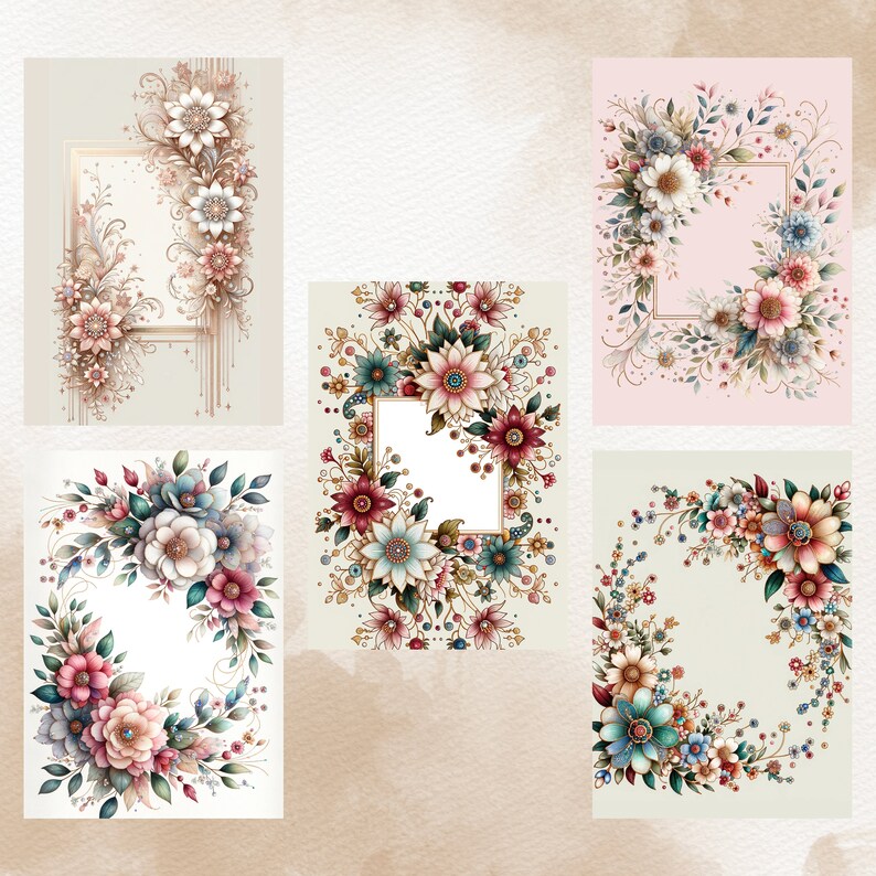 floral-retro-digital-diary-cover-shimmering-sequins-aesthetic-bullet