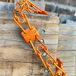 Custom Powder Coated Illusion Orange Herm Sprenger Prong Collar for Dogs