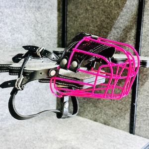 Custom Powder Coated Metal Wire Basket Dog Muzzle