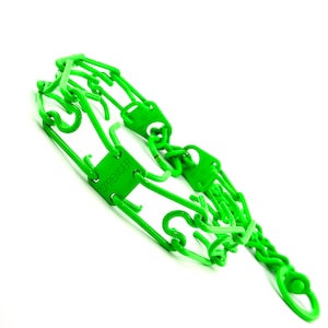 Neon Green Custom Powder Coated Herm Sprenger Prong Collar for Dogs
