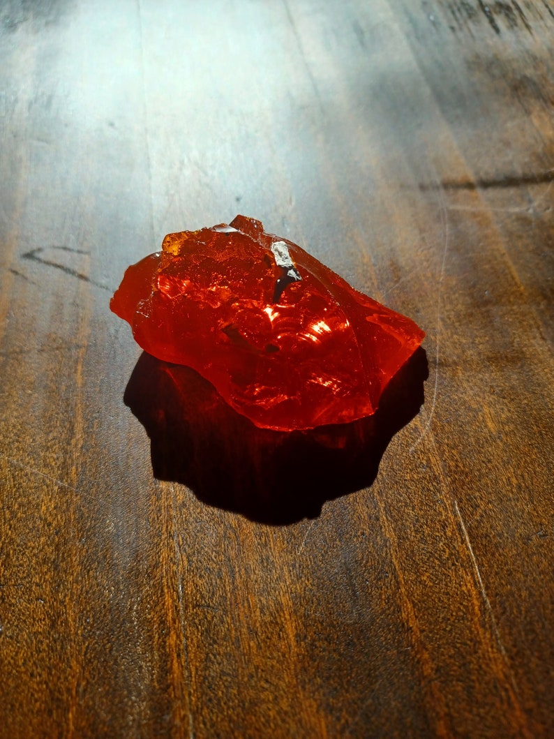 Dark Orange Andara Crystal Etsy