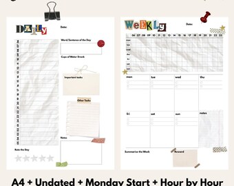 Weekly & Daily Student Planner: Productivity Journal (PDF)