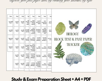 AQA Biology GCSE Revision Checklist: Exam Prep, Past Paper Tracker (PDF Download)