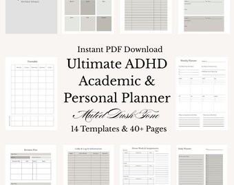 2025-2026 Digital Academic Planner: Student Organizer, Homework Tracker (Instant Download)
