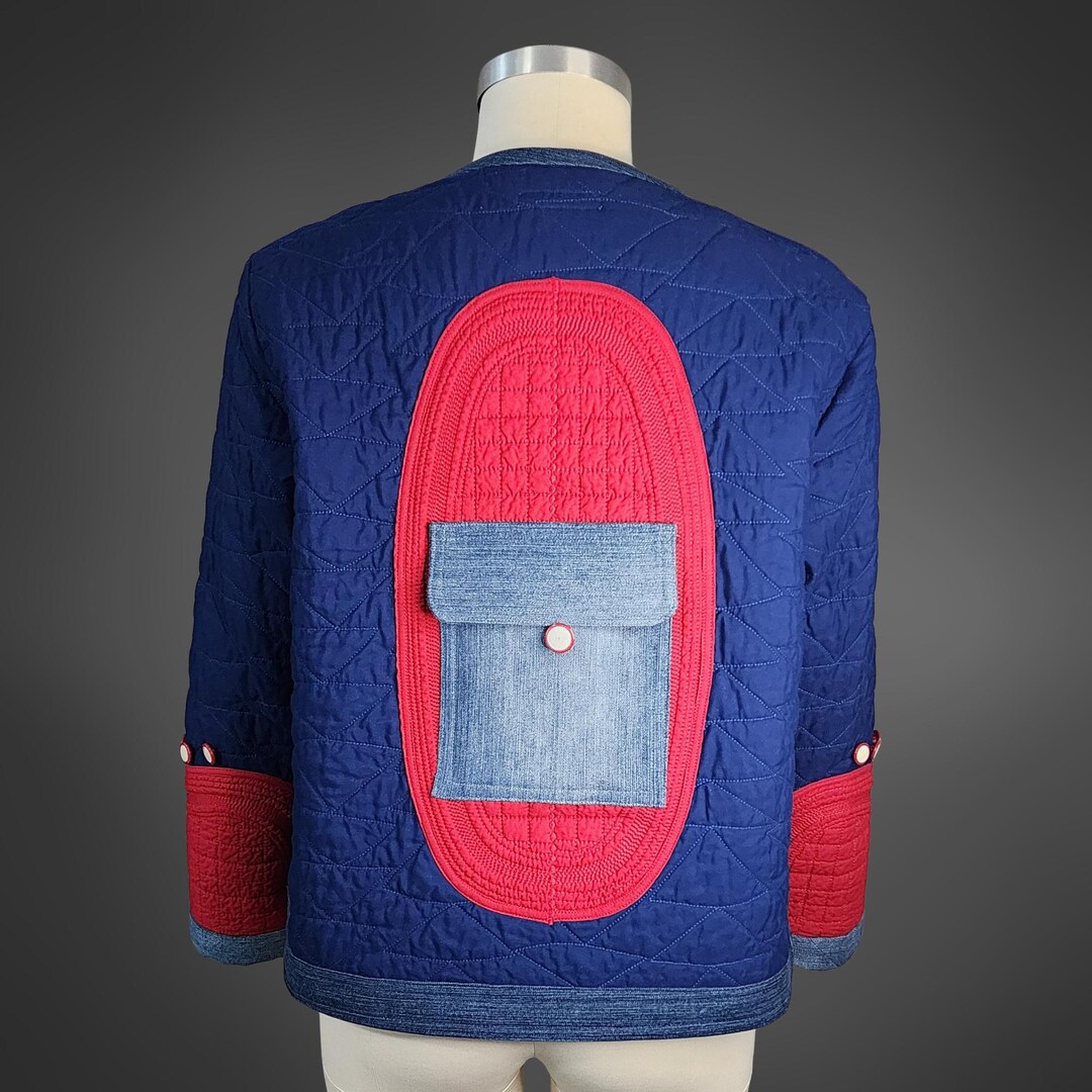 Quit Jacket Quilt Jacket Made From Upcycled Quilts: With Denim Accents - Etsy
