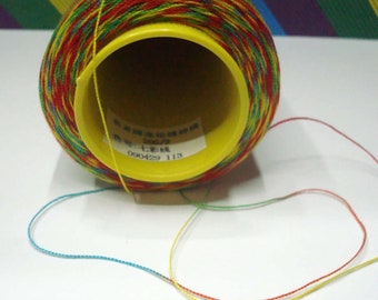 Multi-color thread 3000 yards. 100% polyester/cotton. 40s/2