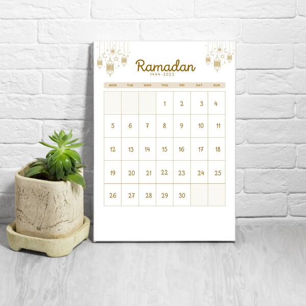 Ramadan calendar 2023, Ramadan decoration, Ramadan decor, RAMADAN gift, Printable Ramadan PDF and PNG , A4