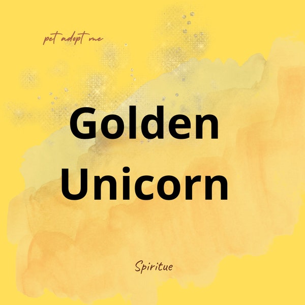 Golden Unicorn Etsy