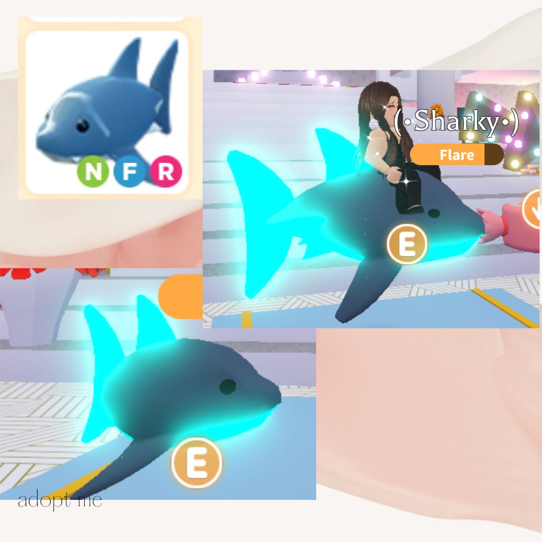 NFR Shark Adopt Me Legendary Neon Fly Ride - Etsy