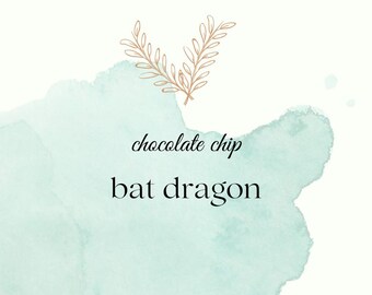 chispas de chocolate NFR murciélago dragón animal virtud
